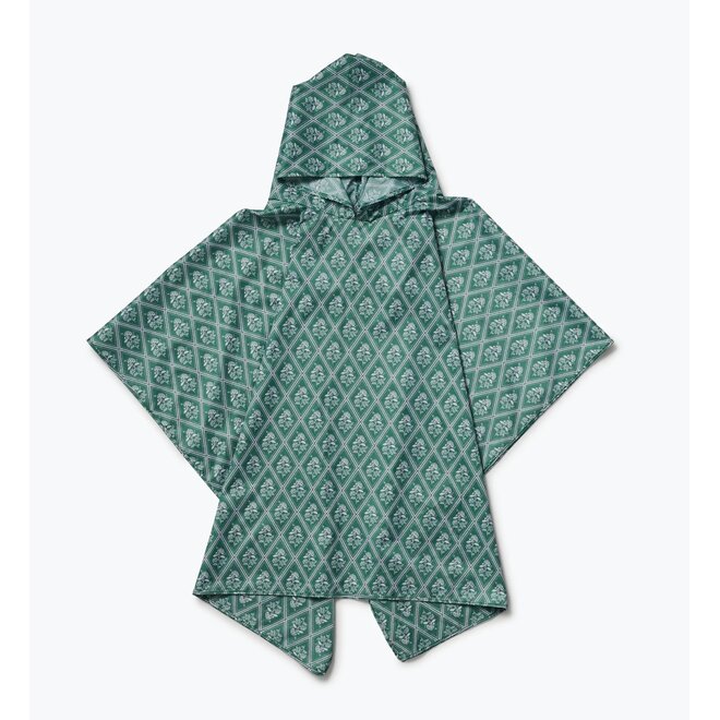 Rose Study Packable Rain Poncho