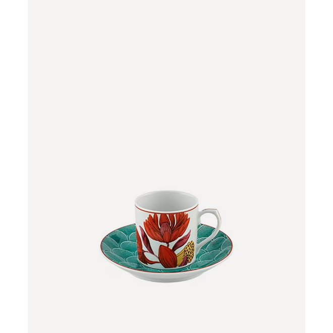 Lotus Espresso Cup & Saucer