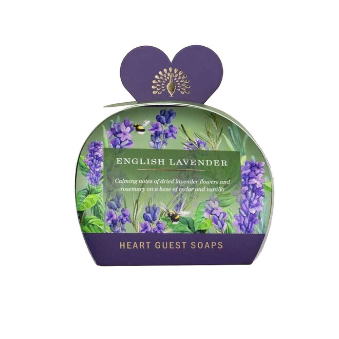 English Lavender Heart Guest Soaps