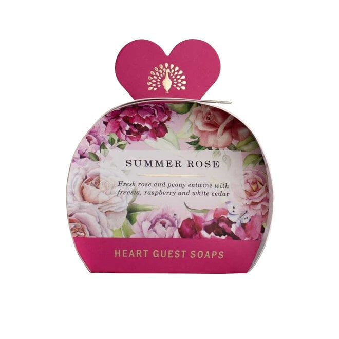 English Soap Co. Summer Rose Heart Guest Soaps