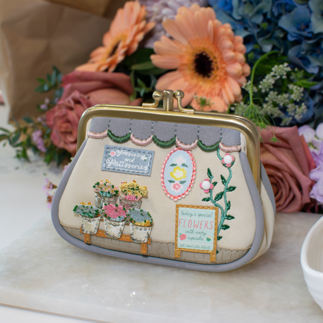 Posies & Patisseries Clipper Coin Purse
