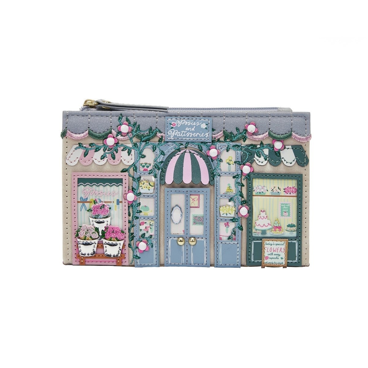 Vendula London Posies & Patisseries Large Ziparound Wallet