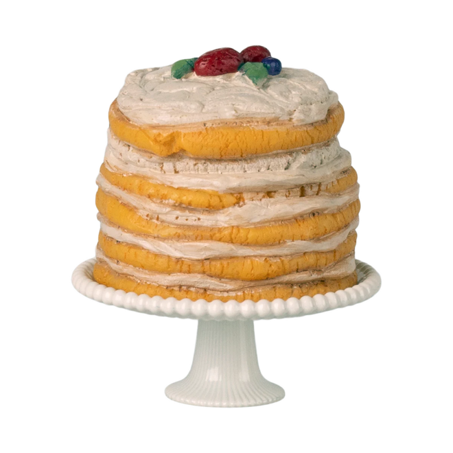 Party Cake & Cake Stand, Mouse - Off-White