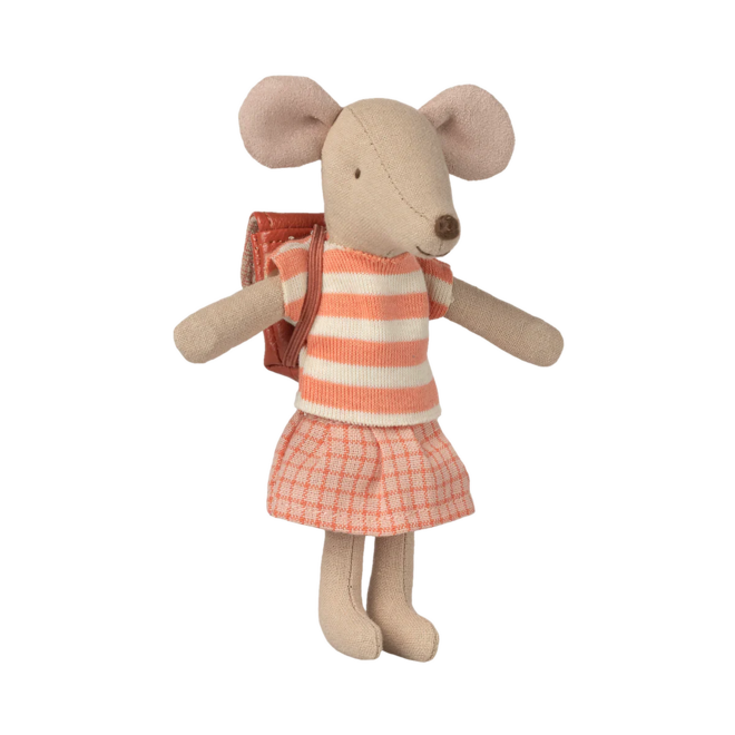 Tricycle Mouse, Big Sister - Coral