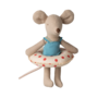 Beach Mouse With Float, Little Sister - Red Dots