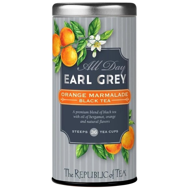 Republic of Tea All Day Earl Grey Orange Marmalade 36s