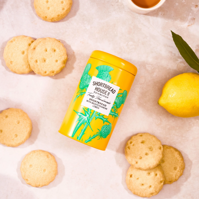 Shortbread House Mediterranean Lemon Shortbread Tin 140g