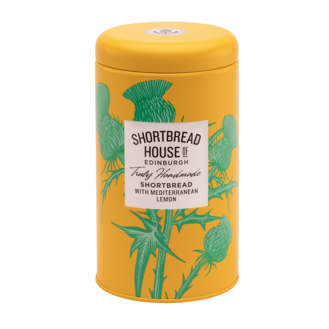 Shortbread House of Edinburgh Mediterranean Lemon Shortbread Tin 140g