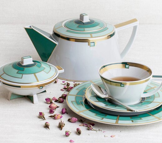 Vista Alegre Art Deco Emerald Collection