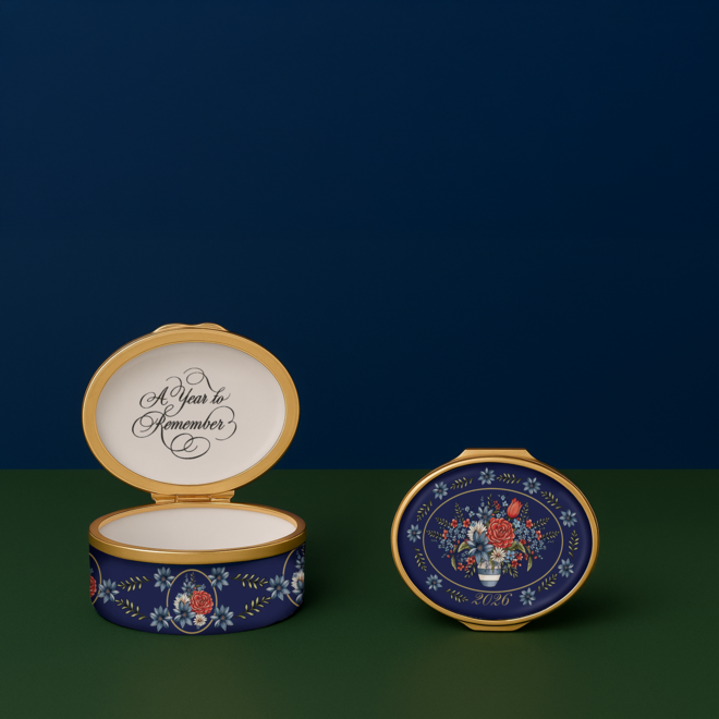 2026 Annual Year Enamel Trinket Box