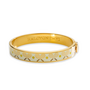 Tennis Racket & Ball Cream Hinged Bangle