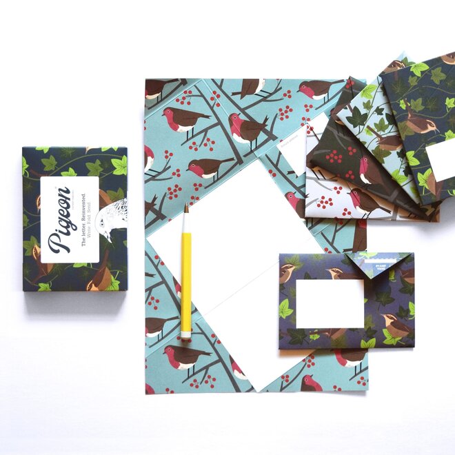 Pigeon Posted Robin & Wren Pigeons Stationery Pack