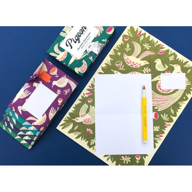 Pigeon Posted Fig & Feather Pigeons Stationery Pack