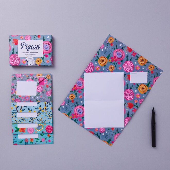 Pigeon Posted Wildflower Pigeons Stationery Pack