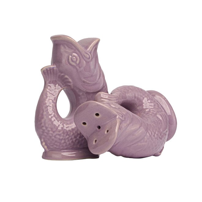 Lilac Fish Salt & Pepper Shakers
