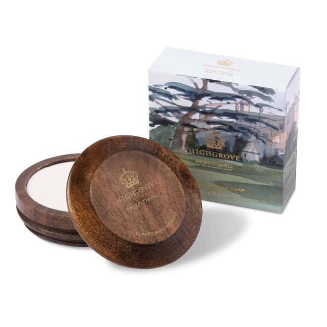 Truefitt & Hill Highgrove Luxury Shaving Soap in Wooden Bowl