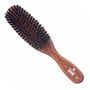 LR6 Ladies Finest Dark Wood Pure Black Bristle Narrow Brush