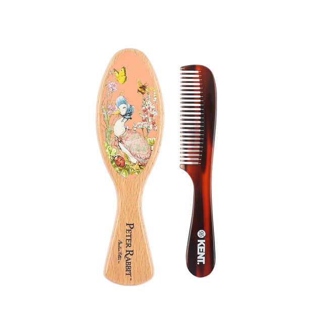 PR04 Peter Rabbit Jemima Puddle-Duck Baby Hair Brush & Comb Set