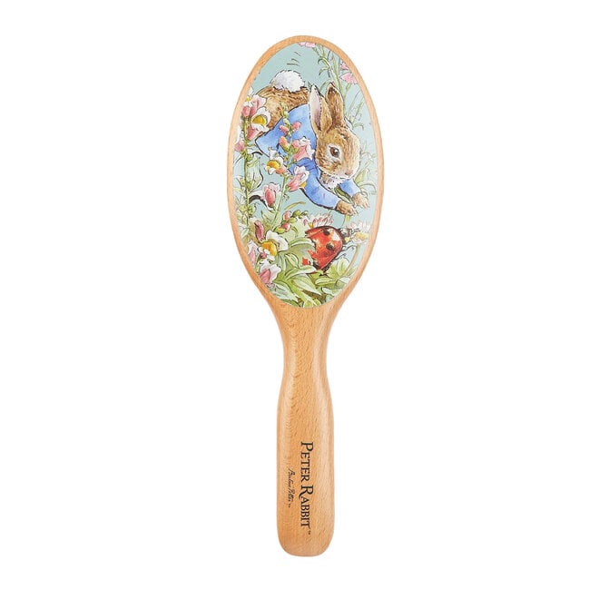 Kent PR01 Peter Rabbit Bristle Nylon Mix & Beechwood Large Hairbrush