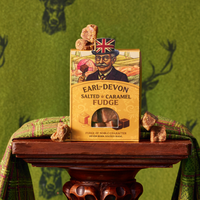 Sweet Snob Earl of Fudge Salted Caramel Fudge 126g