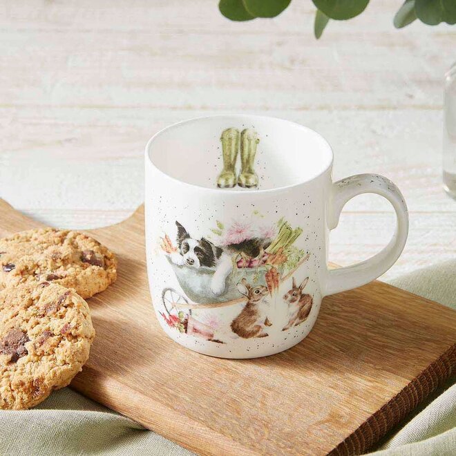 'Sleeping on the Job' Dog Small Mug