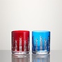 US250 Red & Blue Double Old Fashioned Pair