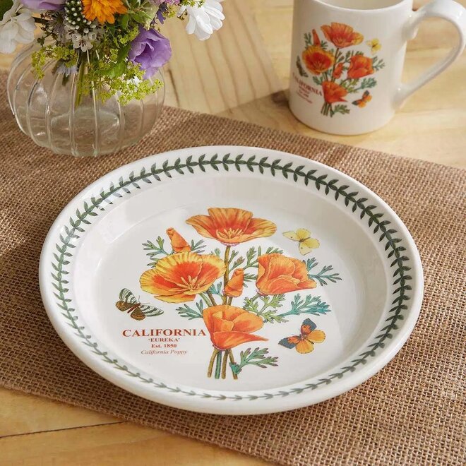 Blossoming States California Poppy Salad Plate