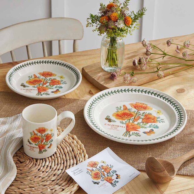Blossoming States California Poppy Salad Plate