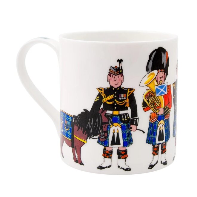 Alison Gardiner Scottish Pipers Mug