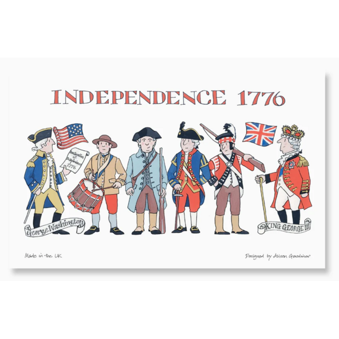 Alison Gardiner Independence Tea Towel