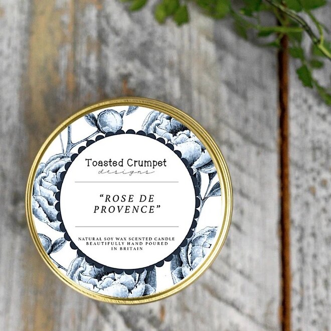 Rose de Provence Tin Candle