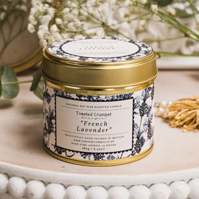 French Lavender Tin Candle