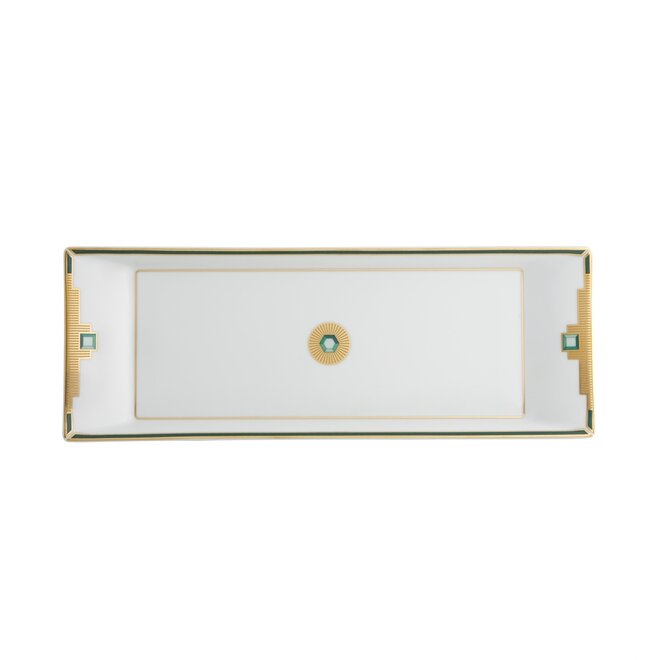 Art Deco Emerald Appetizers Tray