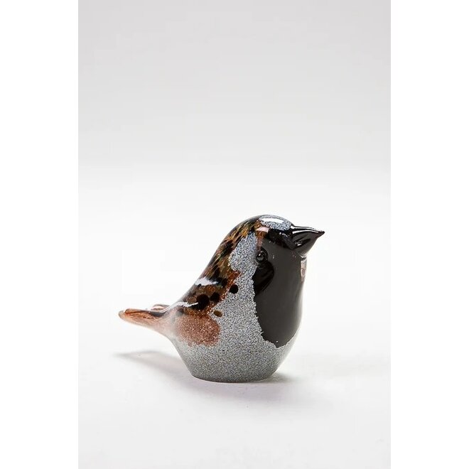 Glass Sparrow Figurine