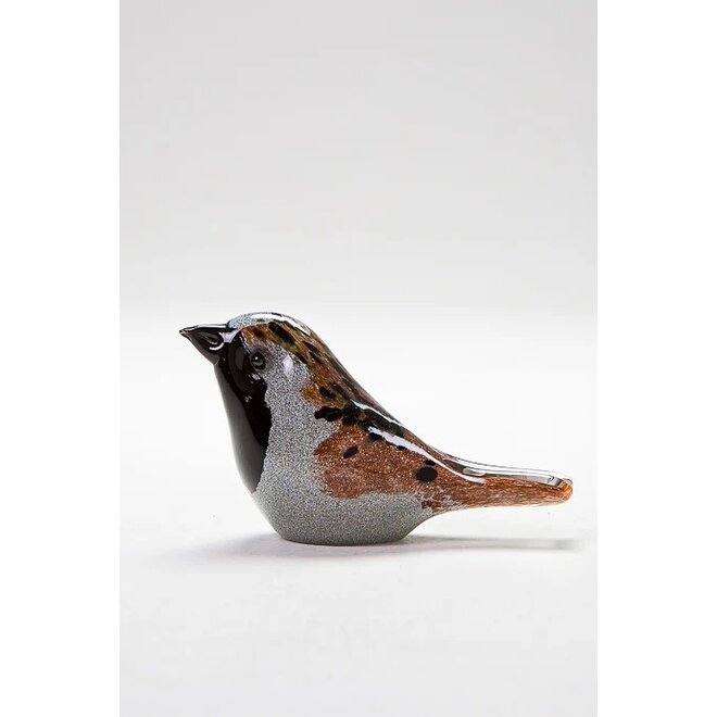 Glass Sparrow Figurine