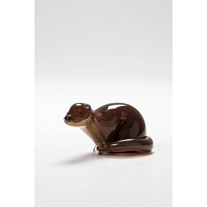 Small Glass Otter Figurine