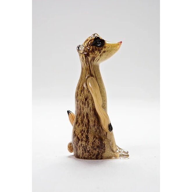 Small Glass Meerkat Figurine