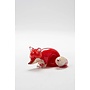 Small Glass Stalking Fox Figurine