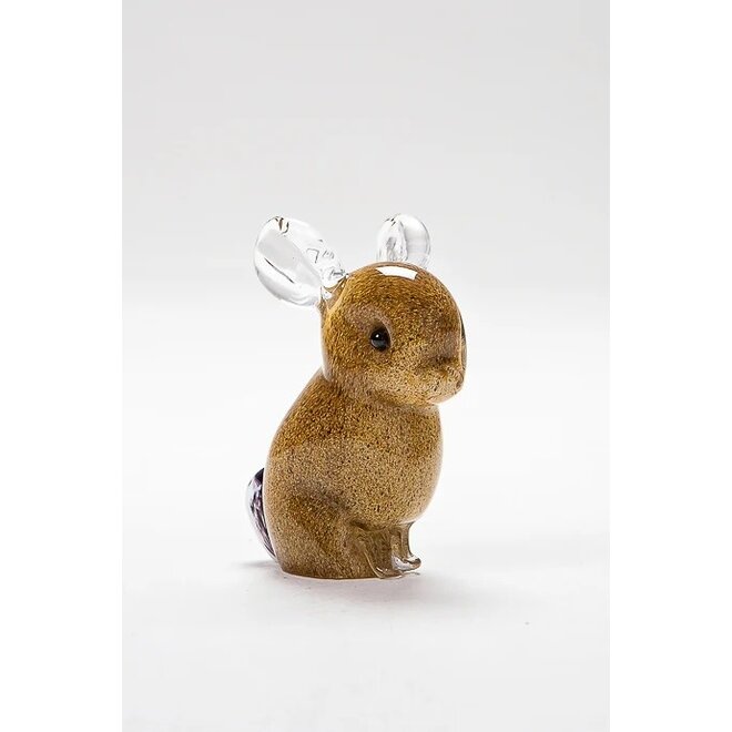 Small Glass Rabbit Figurine