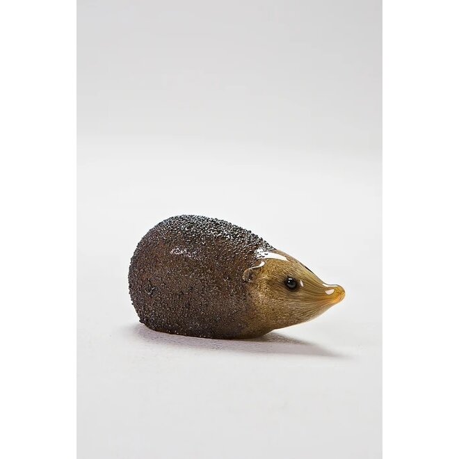 Small Glass Hedgehog Figurine
