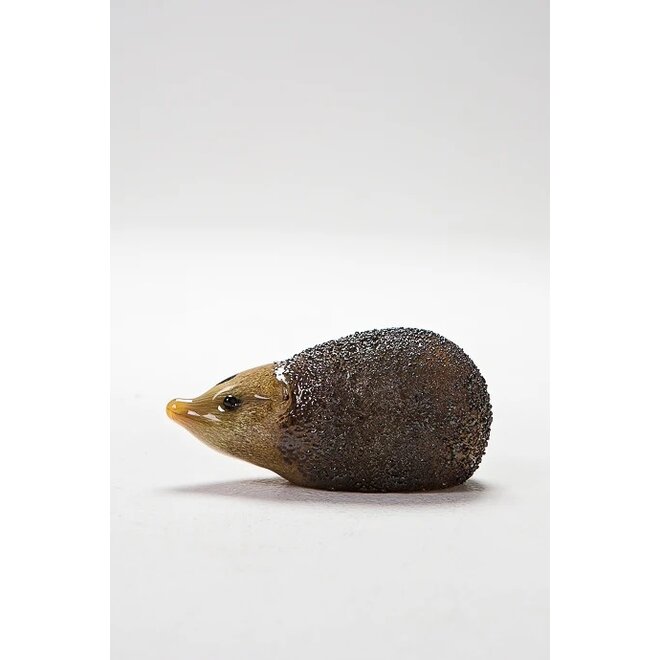 Small Glass Hedgehog Figurine
