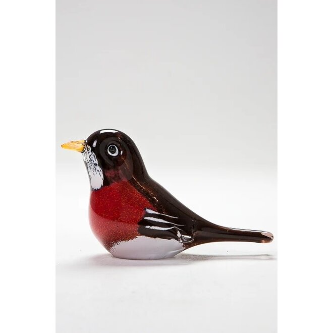 Glass American Robin Figurine