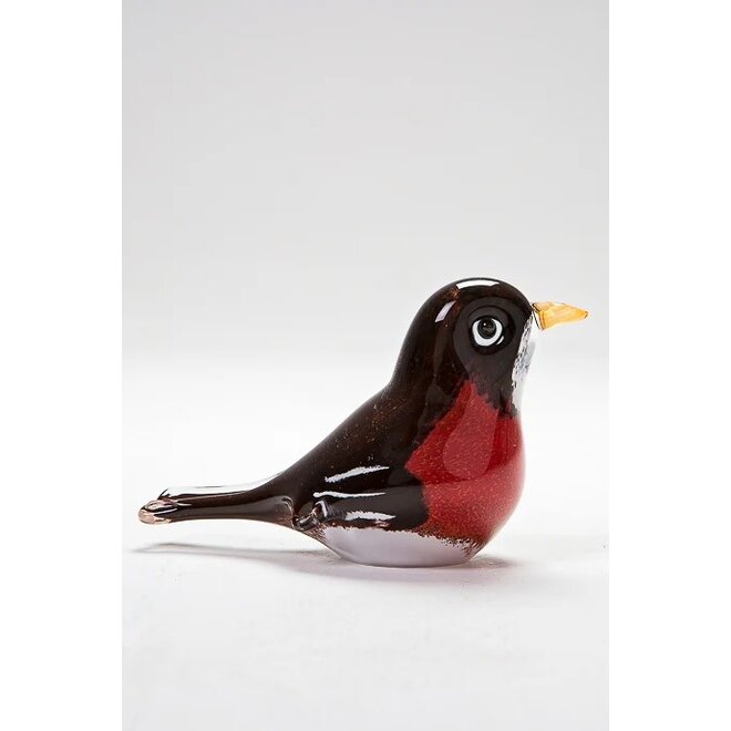 Glass American Robin Figurine