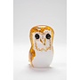 Small Glass Barn Owl Figurine