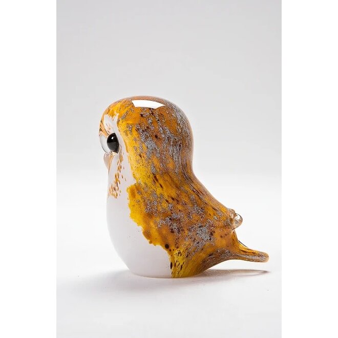 Small Glass Barn Owl Figurine