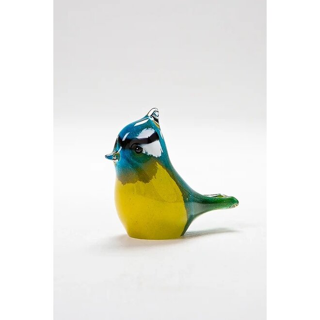Glass Blue Tit Figurine