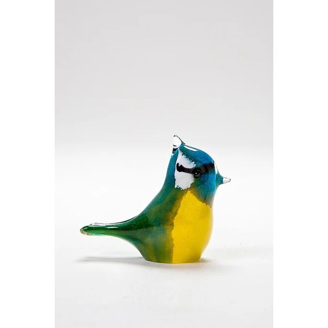 Glass Blue Tit Figurine