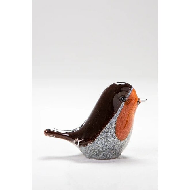 Glass Robin Figurine