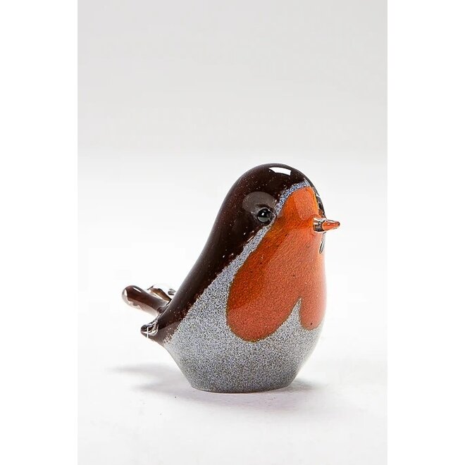 Glass Robin Figurine