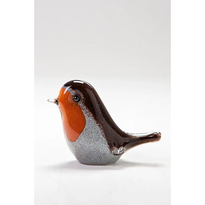 Glass Robin Figurine